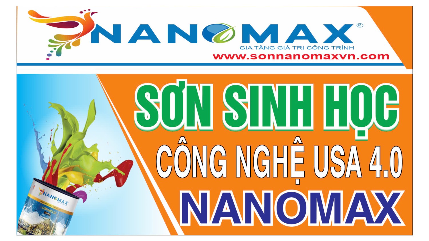 Sơn Nanomax - Sơn tường giúp chống bám bẩn và vi khuẩn gây hại, bảo vệ gia đình của bạn